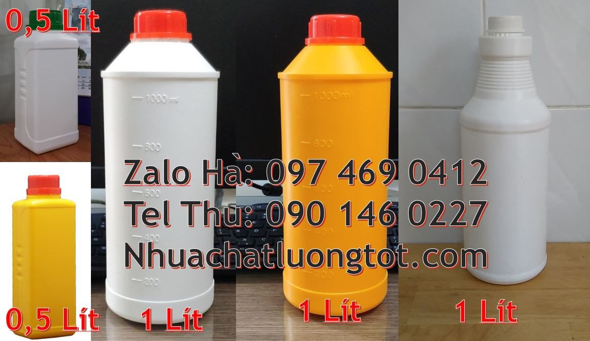 bán sĩ lẻ chai nhựa lớn 1l,chai nhựa hdpe đựng hóa chất,chai nhựa 0.5l