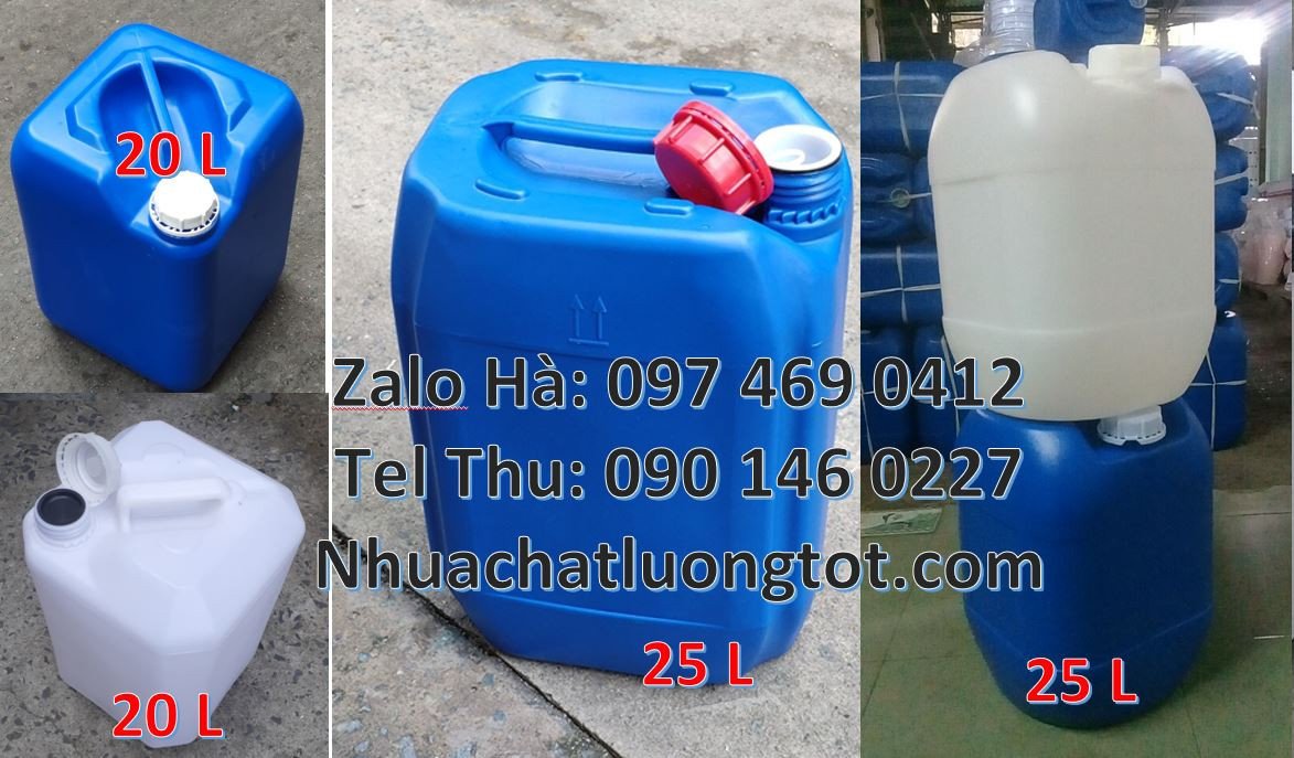 bán sĩ lẻ can nhựa lớn 20l,can nhựa 10l màu trắng,can nhựa đựng nước