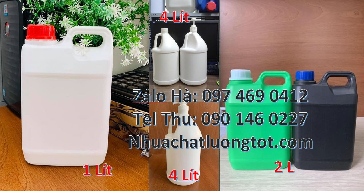 bán sĩ lẻ can nhựa nhỏ hdpe,can nhựa 1l màu trắng đựng nước tẩy rửa rẻ