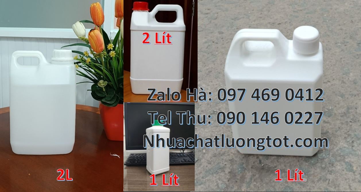 bán sĩ lẻ can nhựa nhỏ hdpe,can nhựa 1l màu trắng đựng nước tẩy rửa rẻ