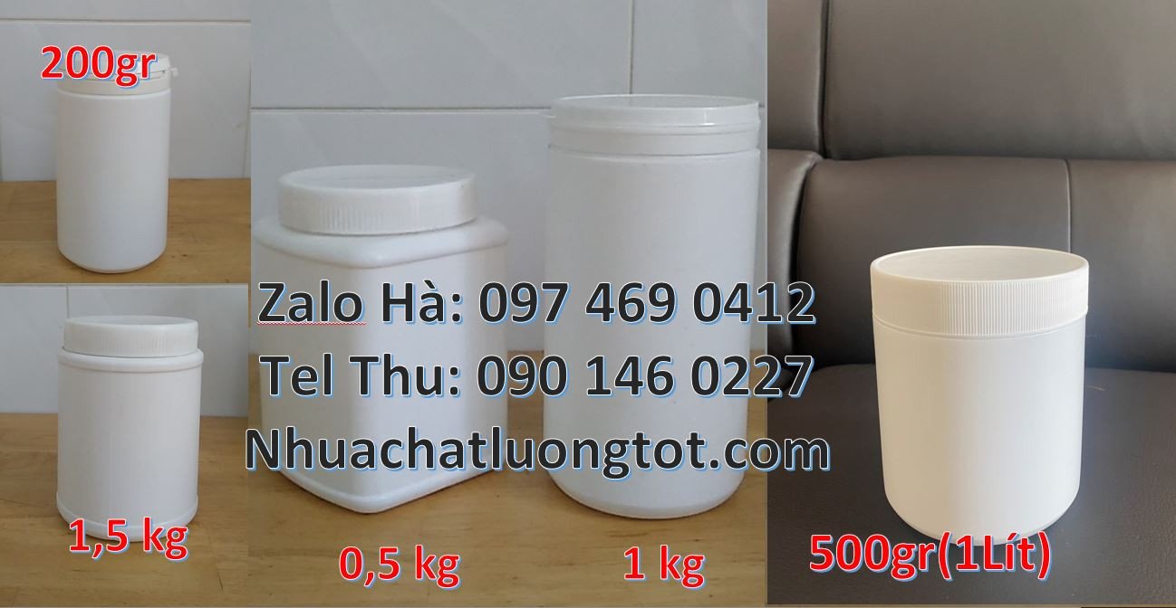 bán hũ nhựa hdpe trắng,hũ nhựa 2l đựng mỹ phẩm,hũ nhựa 100g đựng giavị