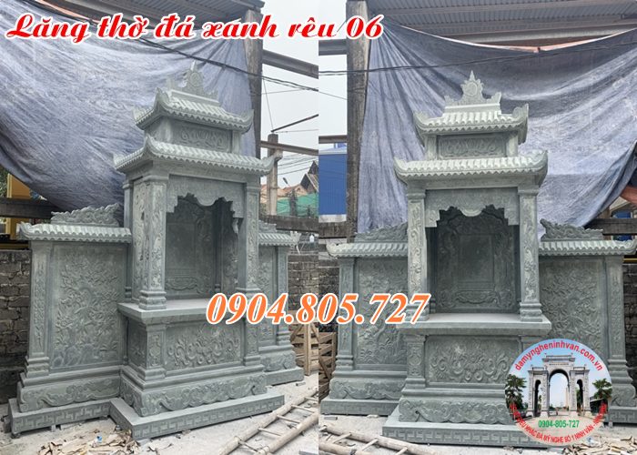 Mẫu mộ đá xanh rêu cao cấp đẹp giá rẻ năm 2023