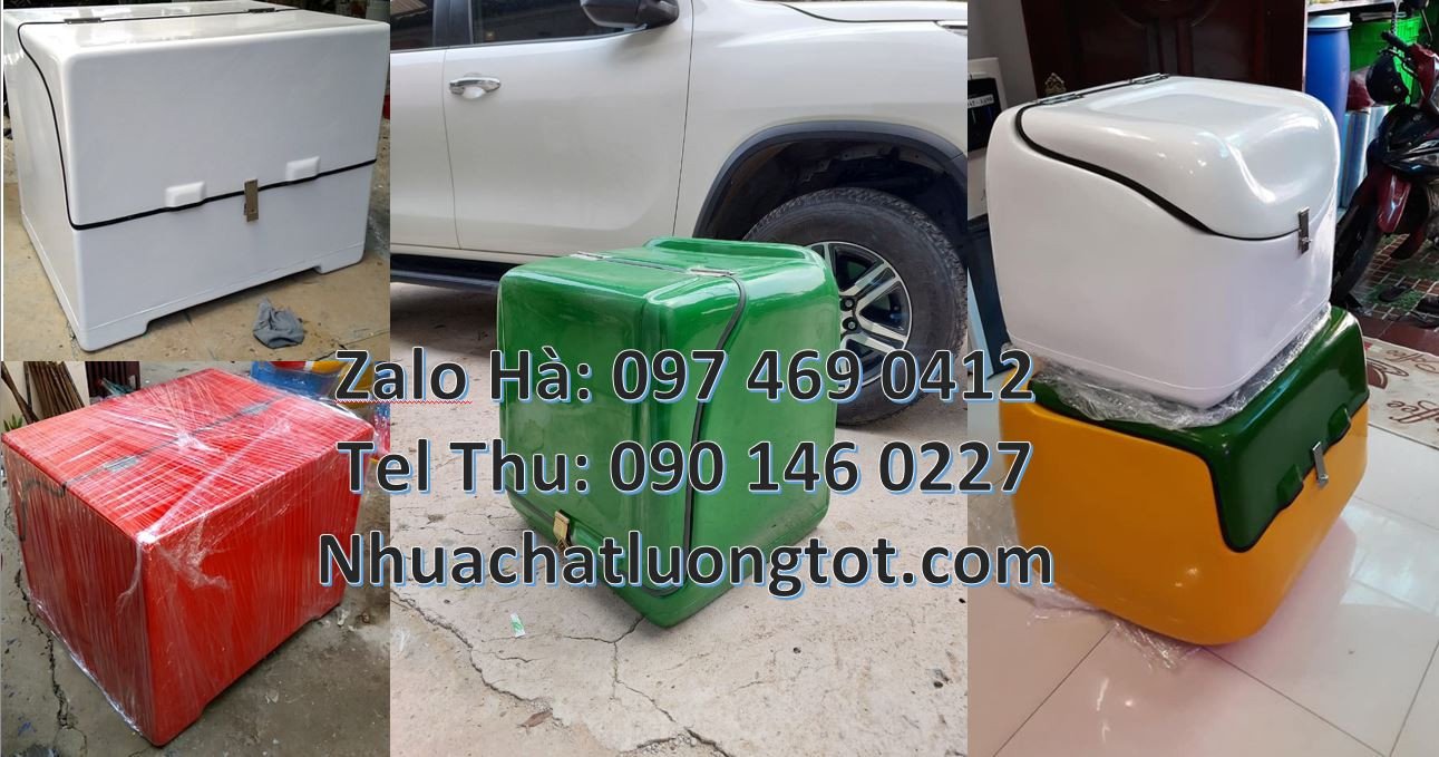 bán sĩ lẻ thùng giao hàng sau xe máy,thùng giao đồ ăn nhanh giá rẻ hcm