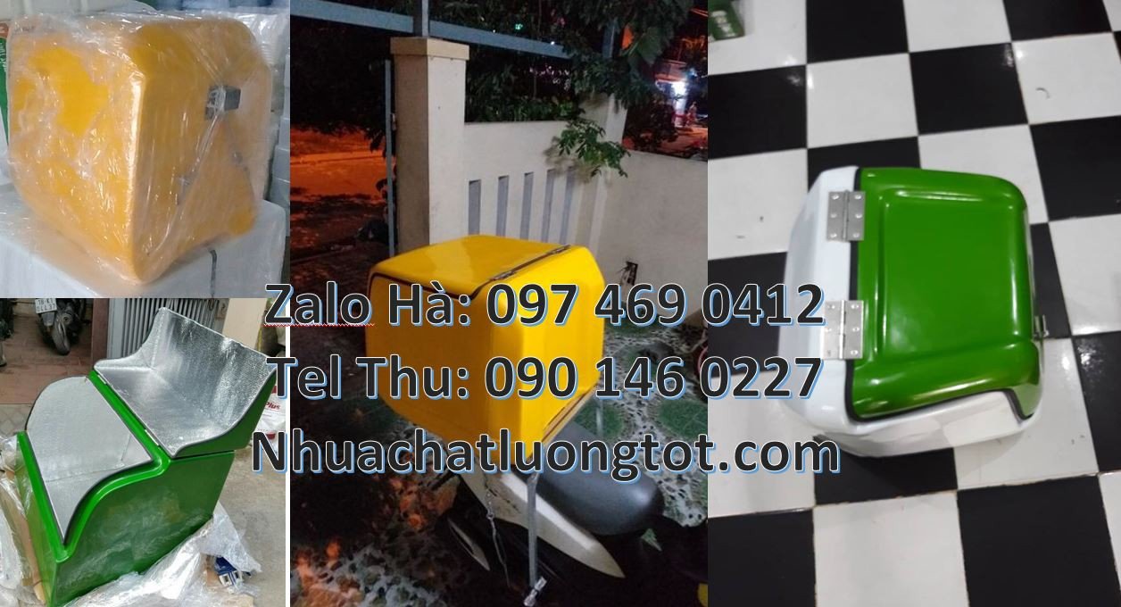bán sĩ lẻ thùng giao hàng sau xe máy,thùng giao đồ ăn nhanh giá rẻ hcm