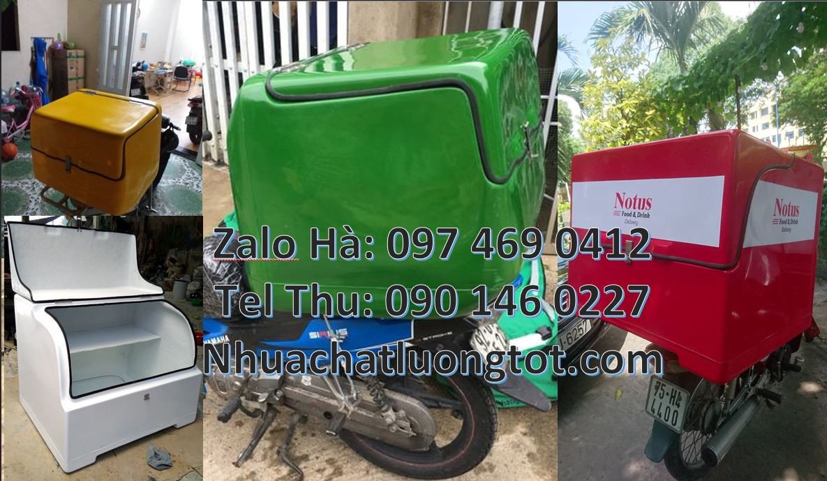 bán sĩ lẻ thùng giao hàng sau xe máy,thùng giao đồ ăn nhanh giá rẻ hcm