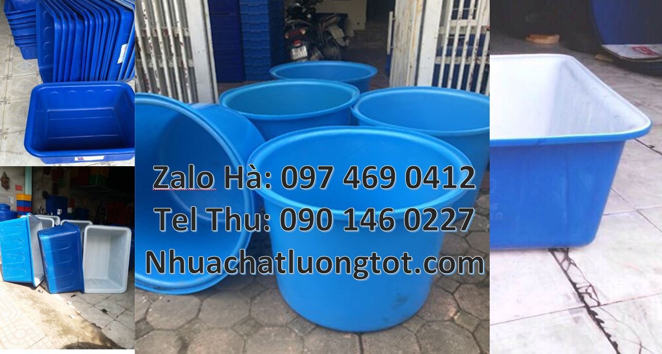 bán thùng nhựa tròn dung tích lớn 1000l,thùng nhựa chữ nhật dung tích