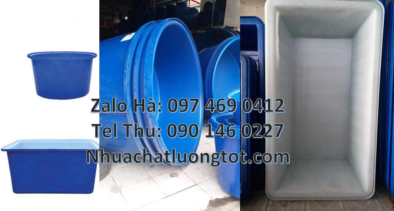 bán thùng nhựa tròn dung tích lớn 1000l,thùng nhựa chữ nhật dung tích