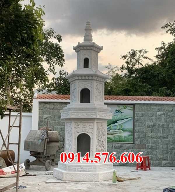 Mẫu mộ tháp bằng đá chạm khắc đẹp nhất hiện nay