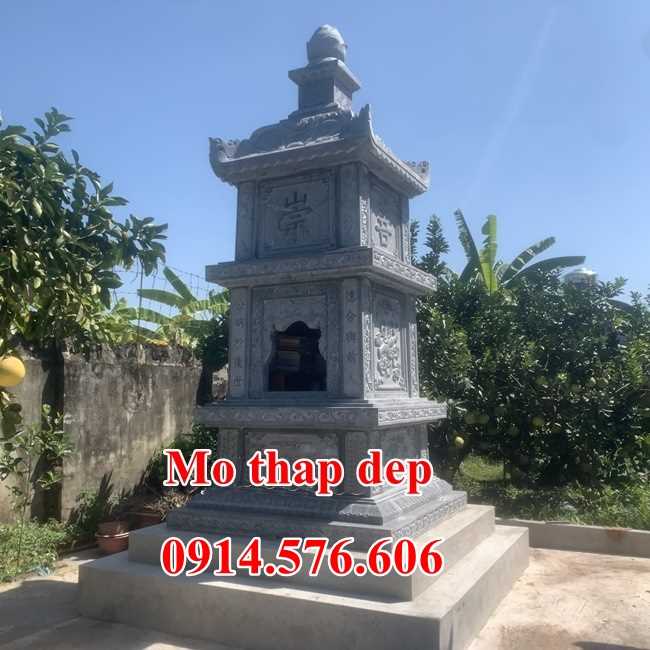Mẫu mộ tháp bằng đá chạm khắc đẹp nhất hiện nay