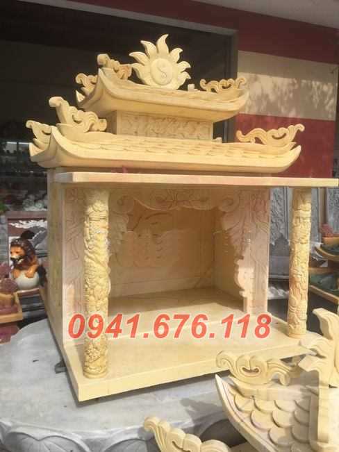 mẫu 626 bàn thờ thần tài ông thiên đia đá bán lạng sơn cây hương miếu