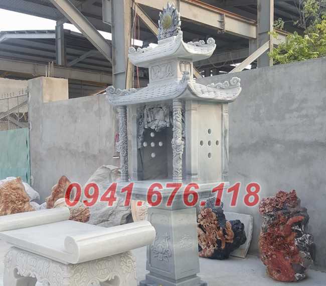 Mẫu 8869 bàn thờ thần tài ông thiên địa đá bán bắc giang cây hương am