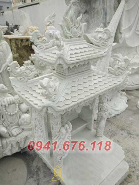 Mẫu 241 bàn thờ thần tài ông thiên địa đá bán bắk cạn cây hương miếu