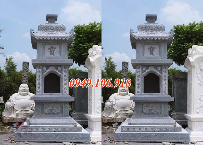 Mộ tháp đá Bạc Liêu để tro cốt thiết kế đẹp