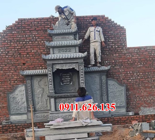 Mẫu củng kỳ đài thờ bằng đá đẹp bán tại tuyên quang