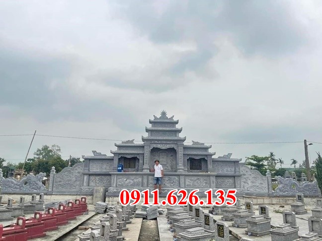 Mẫu củng kỳ đài thờ bằng đá đẹp bán tại tuyên quang