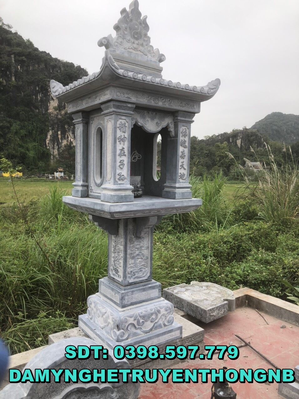 mẫu cây hương bằng đá,bàn thờ thiên bằng đá nguyên khối đẹp đồng nai