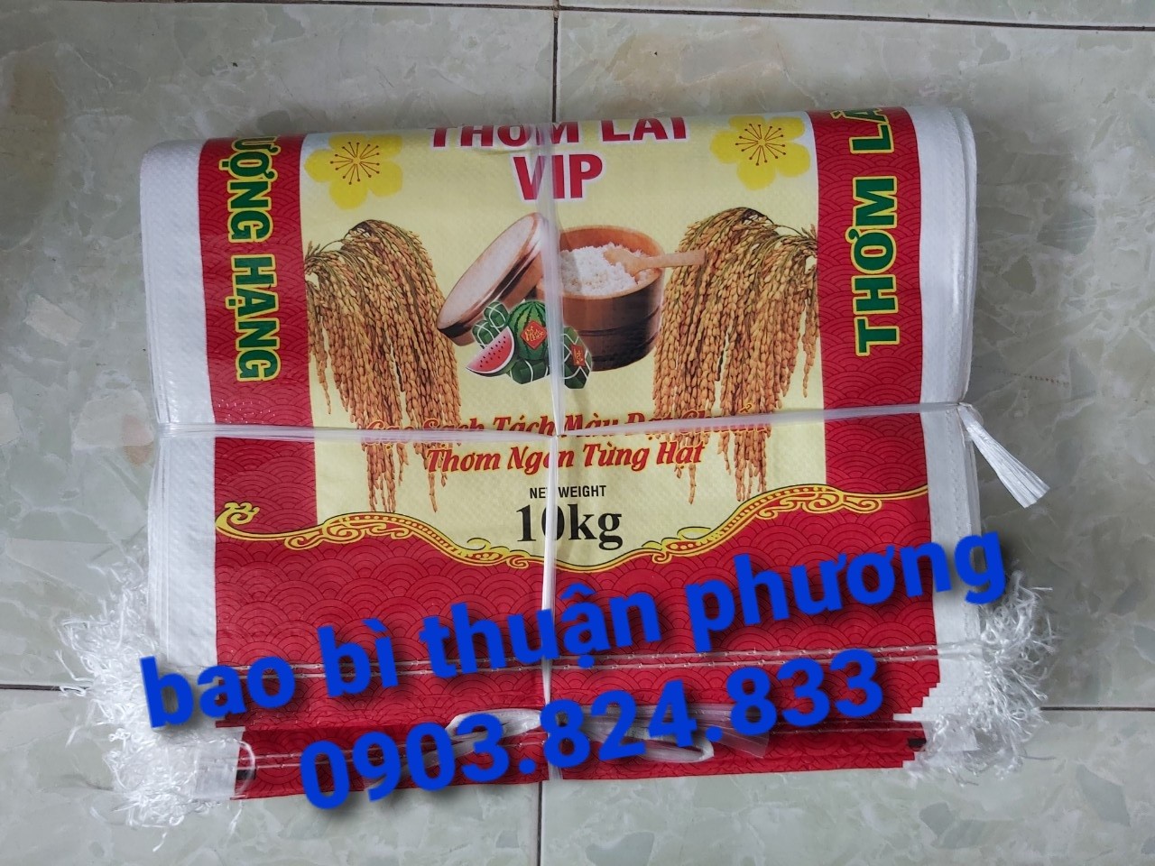 túi đựng gạo thơm lài vip 10kg giá rẻ tại kho quận 8