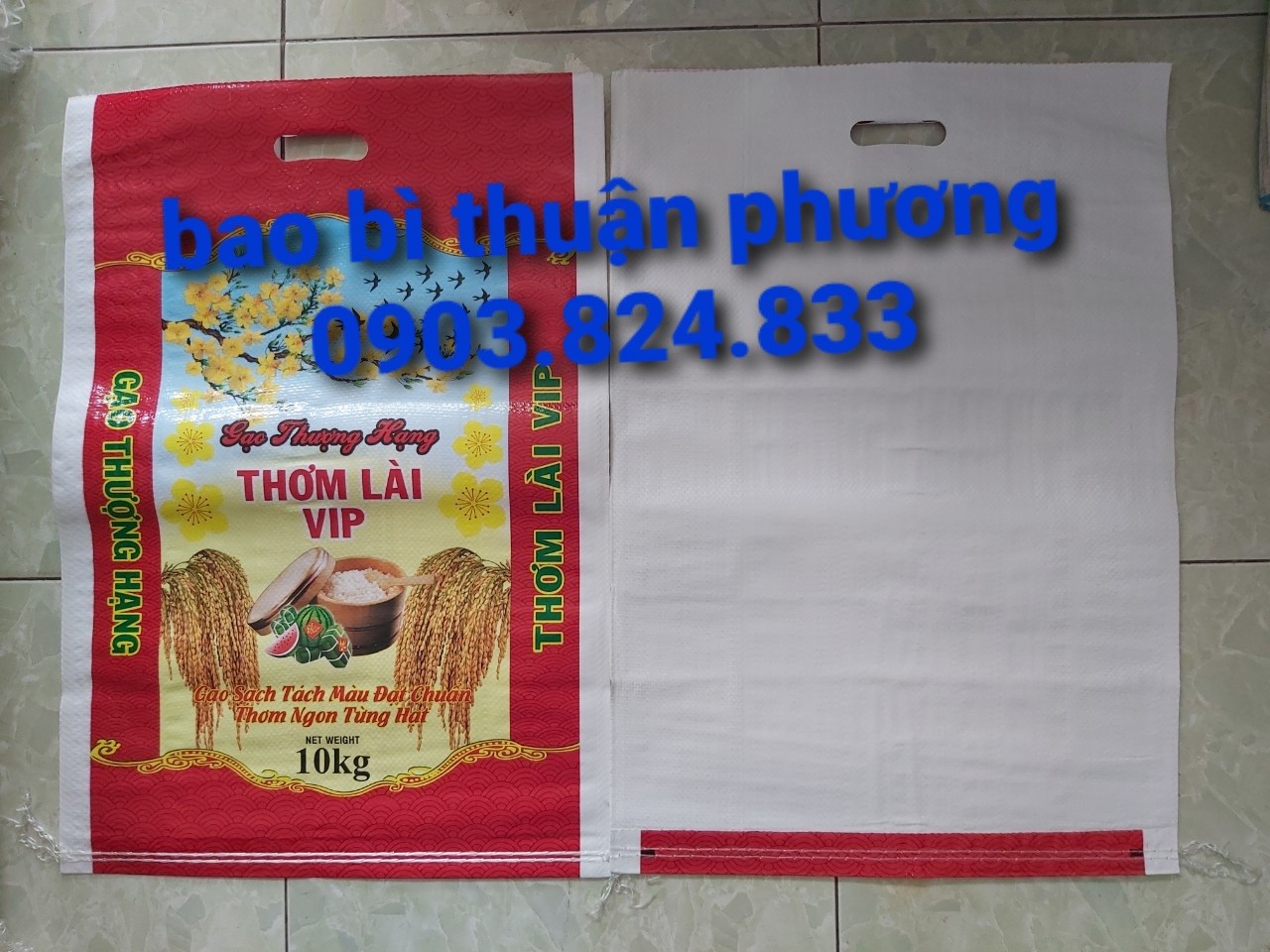 túi đựng gạo thơm lài vip 10kg giá rẻ tại kho quận 8