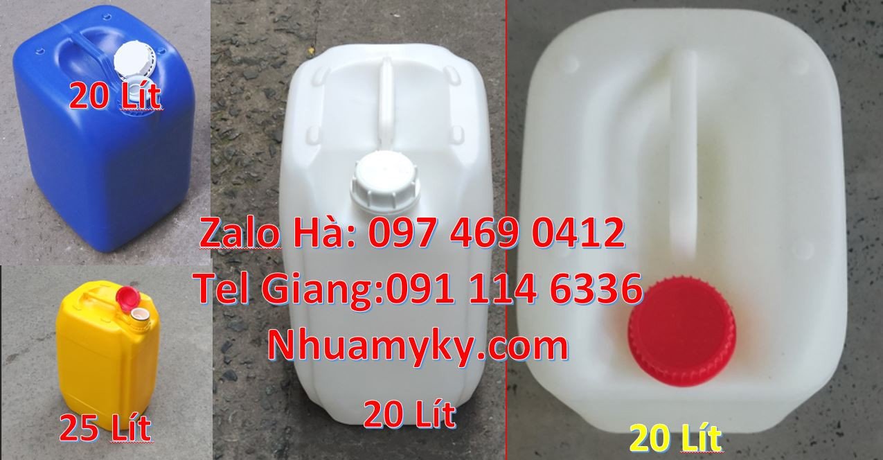 bán sĩ lẻ can nhựa lớn hdpe 20l,can nhựa 25l đựng hóa chất,can nhựa rẻ