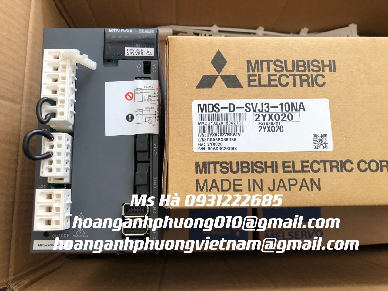 Servo driver 1kW MDS-D-SVJ3-10NA bảo hành 12 tháng