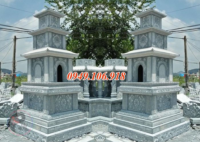 Mẫu mộ tháp phật giáo để tro cốt bằng đá đẹp
