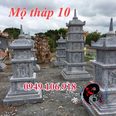 Mẫu mộ tháp phật giáo để tro cốt bằng đá đẹp