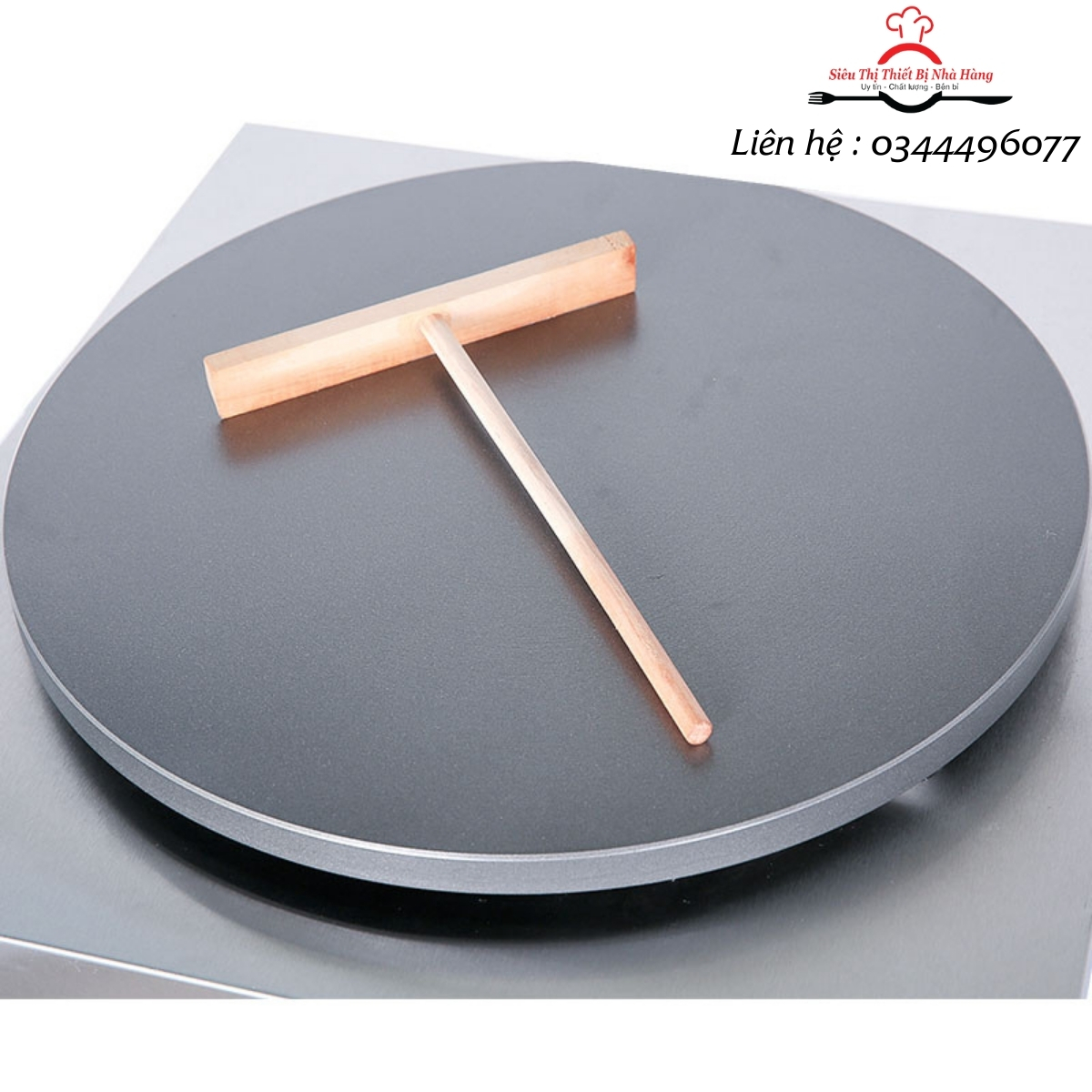 Máy làm bánh crep đôi dùng gas. tặng kèm công thức