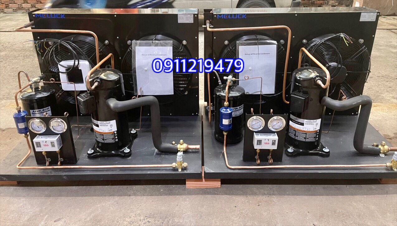 Lắp đặt cụm máy nén copeland 5hp ZB38KQ-TFD