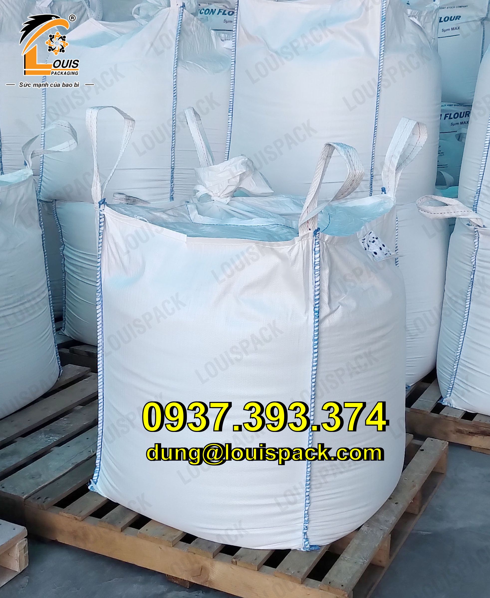 Boa Jumbo đựng bắp ủ chua từ 500kg đến 800kg