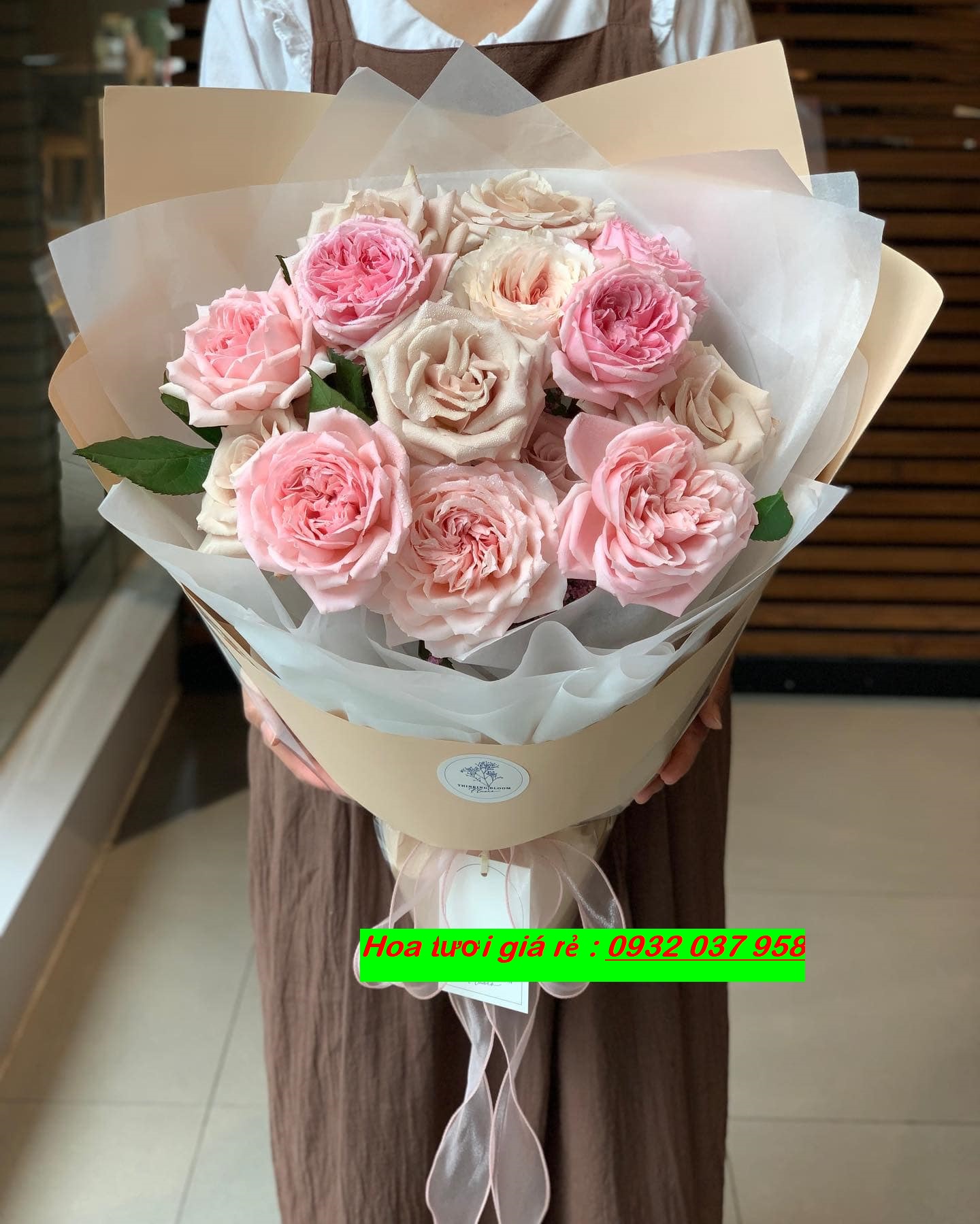 Shop hoa tươi gái rẻ quận bình thạnh, hoa khai trương giá rẻ