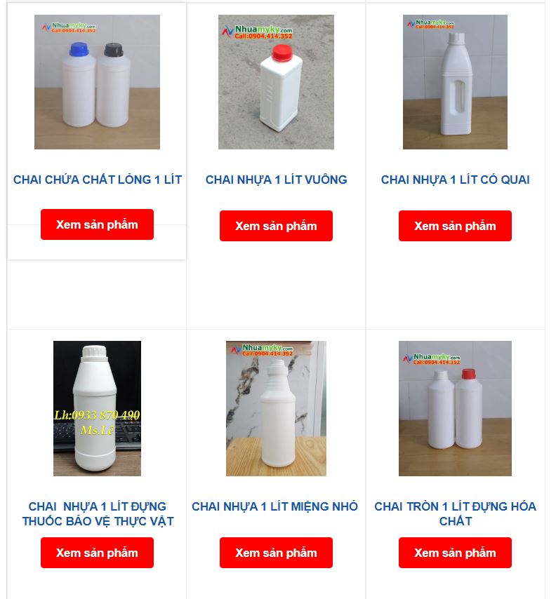 Bán chai nhựa HDPE 1 lít, chai nhựa 500ml, chai nhựa 0.5 lít dầy