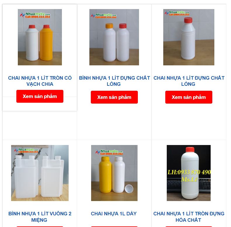 Bán chai nhựa HDPE 1 lít, chai nhựa 500ml, chai nhựa 0.5 lít dầy