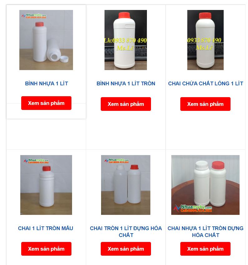 Bán chai nhựa HDPE 1 lít, chai nhựa 500ml, chai nhựa 0.5 lít dầy