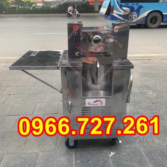 Máy ép mía acquy bàn gập di chuyển linh động, ép siêu sạch 1 lần