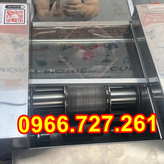 Máy ép mía acquy bàn gập di chuyển linh động, ép siêu sạch 1 lần