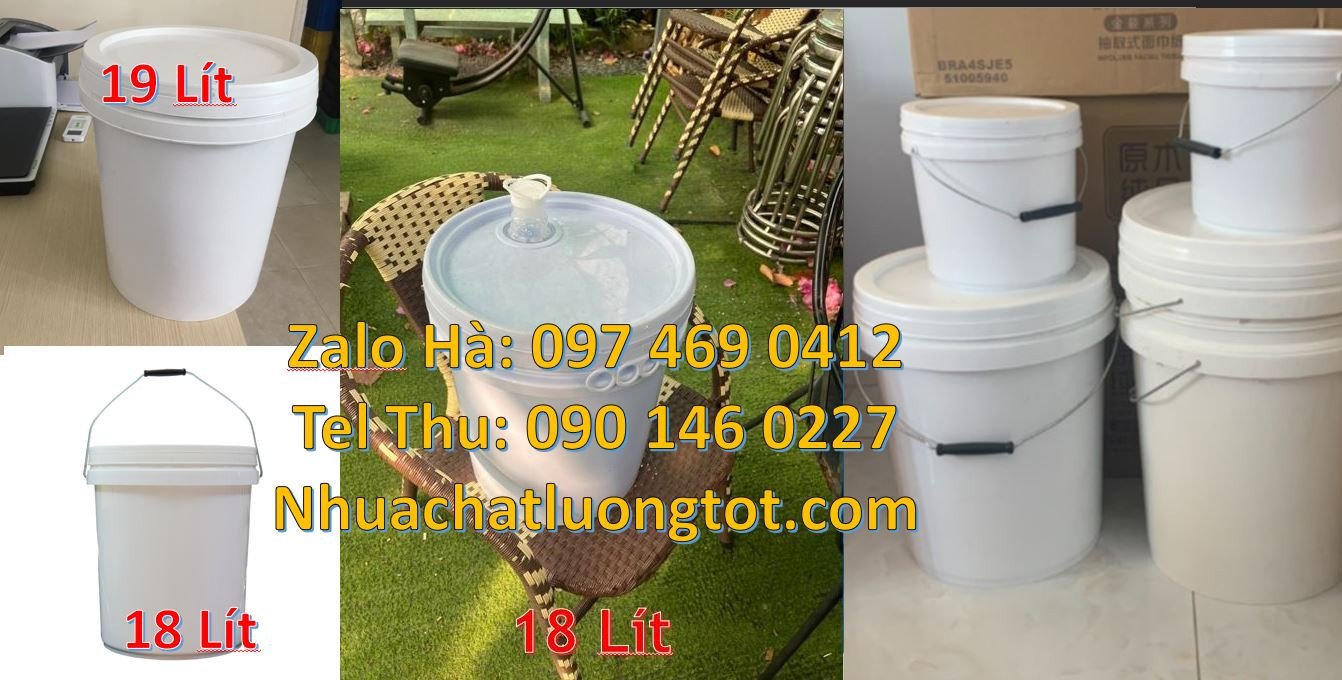 bán rẻ thùng đựng sơn màu trắng 18l,thùng sơn 19l nắp kín,thùng sơn r