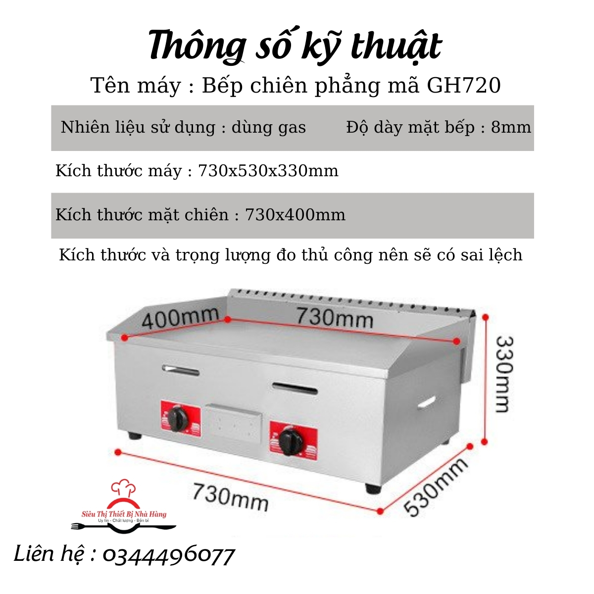 Bếp chiên rán mặt phẳng dùng gaass- tepphanyaki kiểu nhật