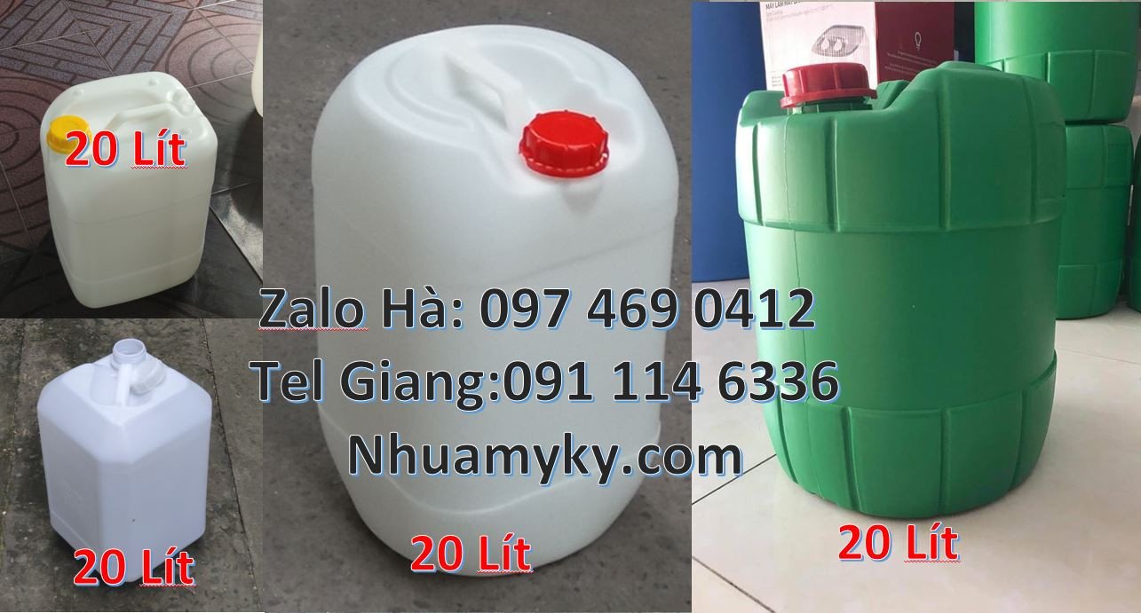 bán can nhựa lớn 20l màu xanh,can nhựa 25l đựng thực phẩm,can nhựa giá