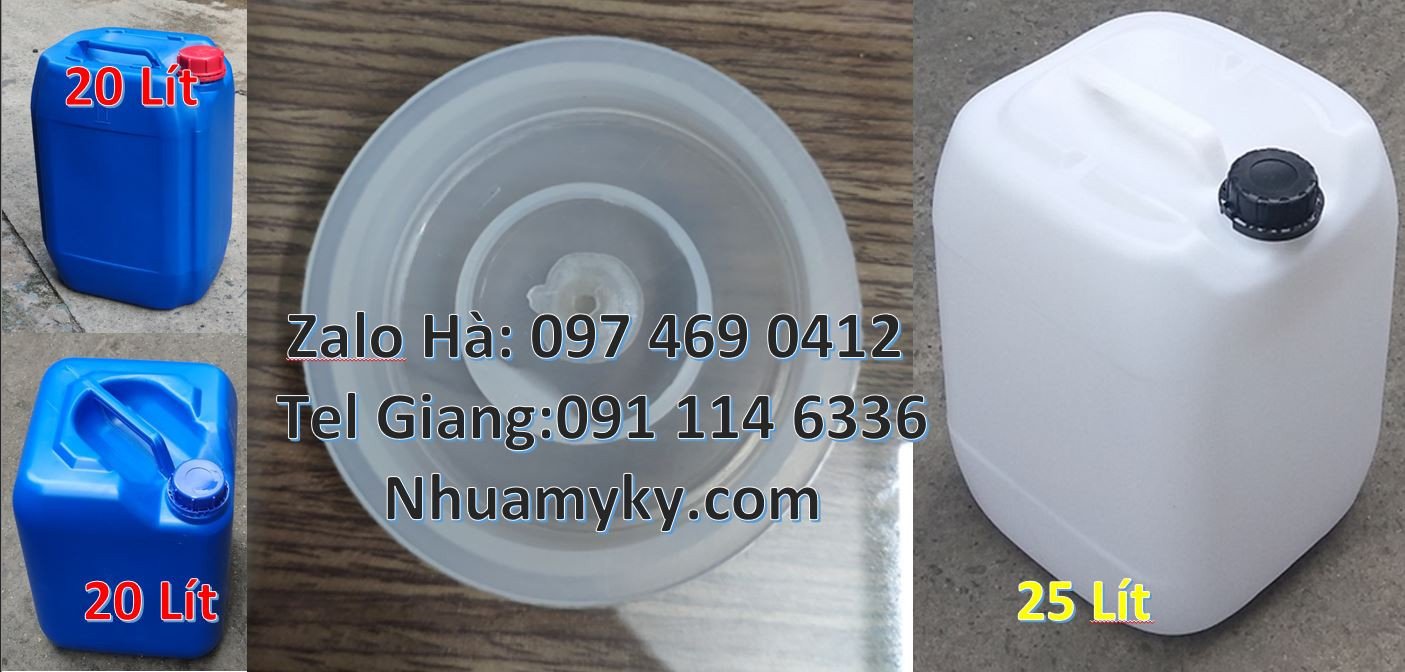 bán can nhựa lớn 20l màu xanh,can nhựa 25l đựng thực phẩm,can nhựa giá