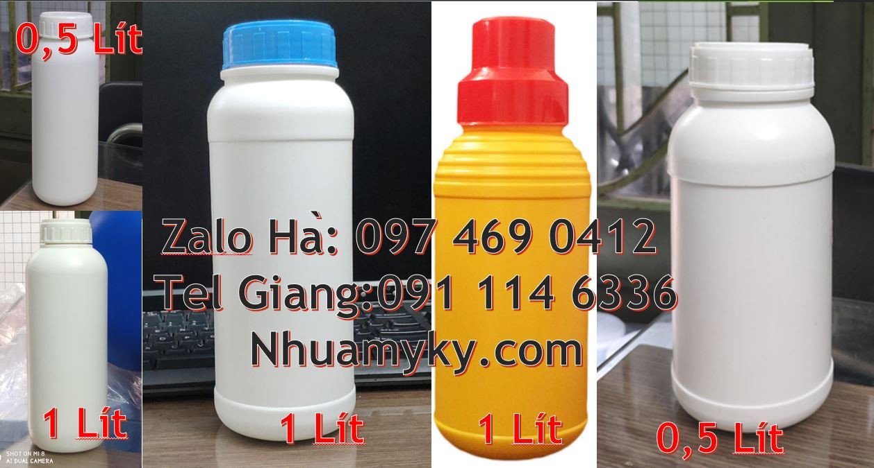bán chai nhựa lớn 1l đựng hóa chất,chai nhựa hdpe 1l đẹp giá rẻ hcm