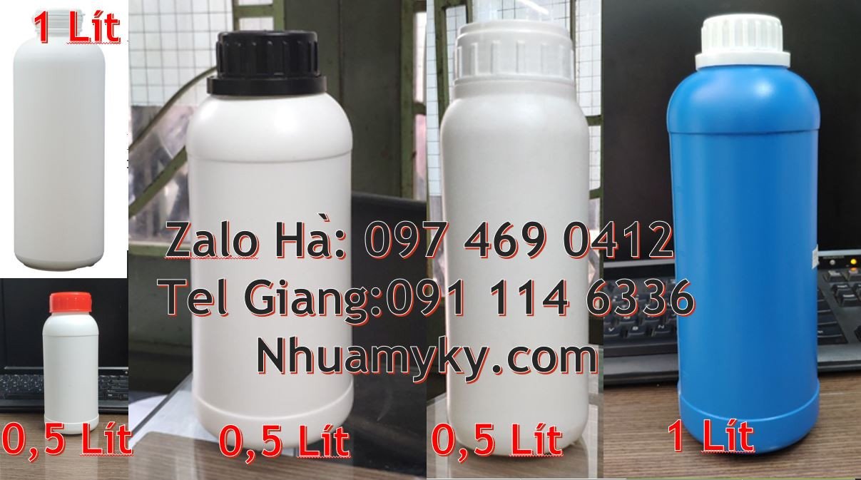 bán chai nhựa lớn 1l đựng hóa chất,chai nhựa hdpe 1l đẹp giá rẻ hcm