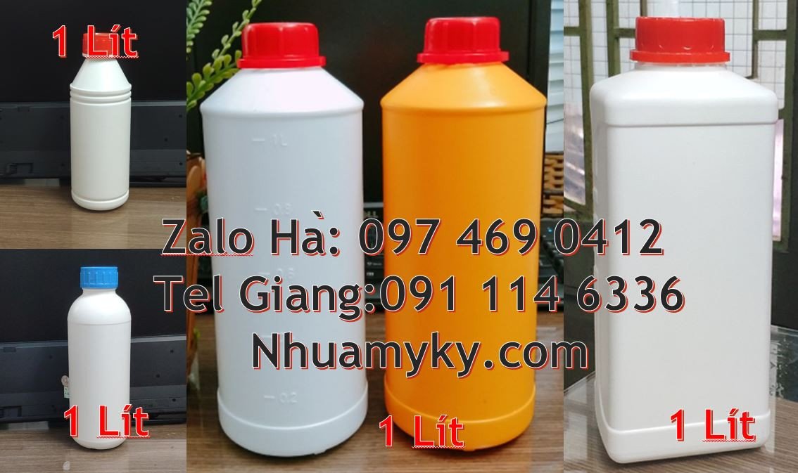 bán chai nhựa lớn 1l đựng hóa chất,chai nhựa hdpe 1l đẹp giá rẻ hcm