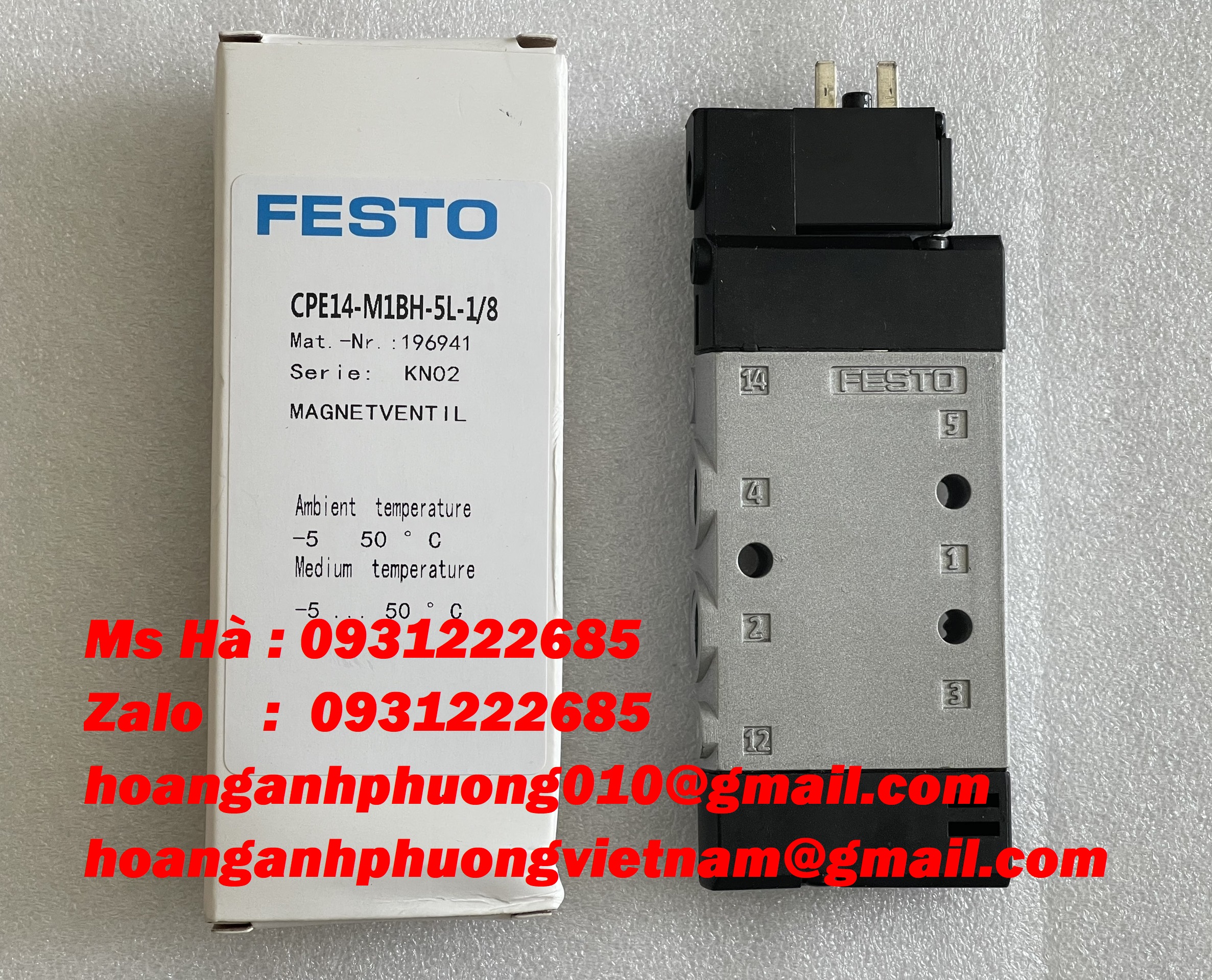Phân phối dòng festo giá cạnh tranh CPE14-M1BH-5L-1/8