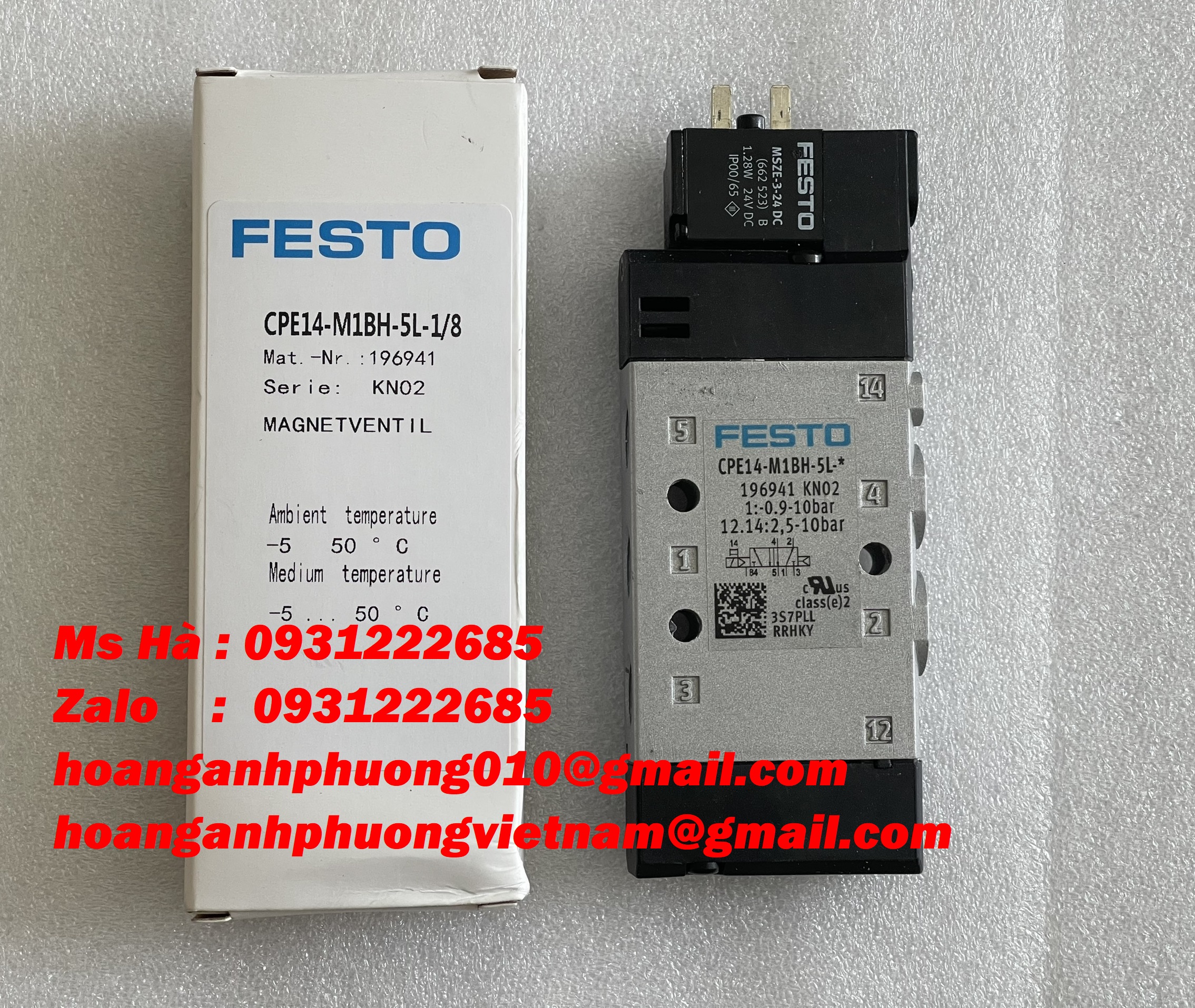 Phân phối dòng festo giá cạnh tranh CPE14-M1BH-5L-1/8