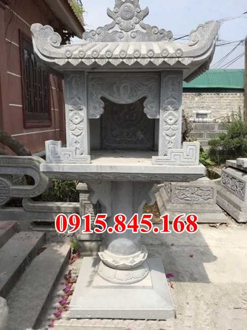 Thiết kế cây hương thờ bằng đá nguyên khối Hoà Bình