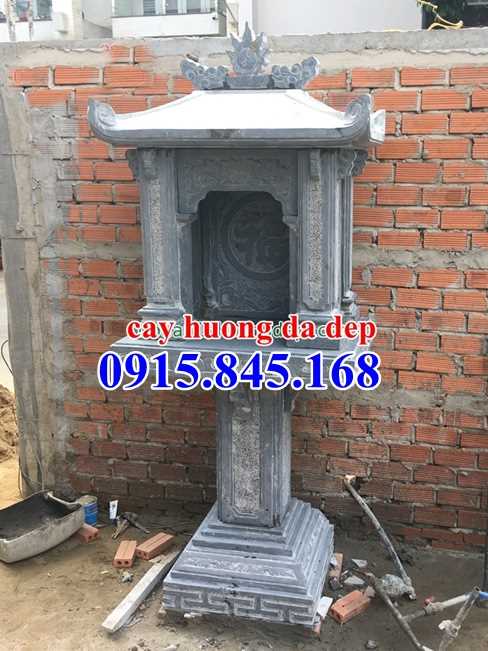 Thiết kế cây hương thờ bằng đá nguyên khối Hoà Bình