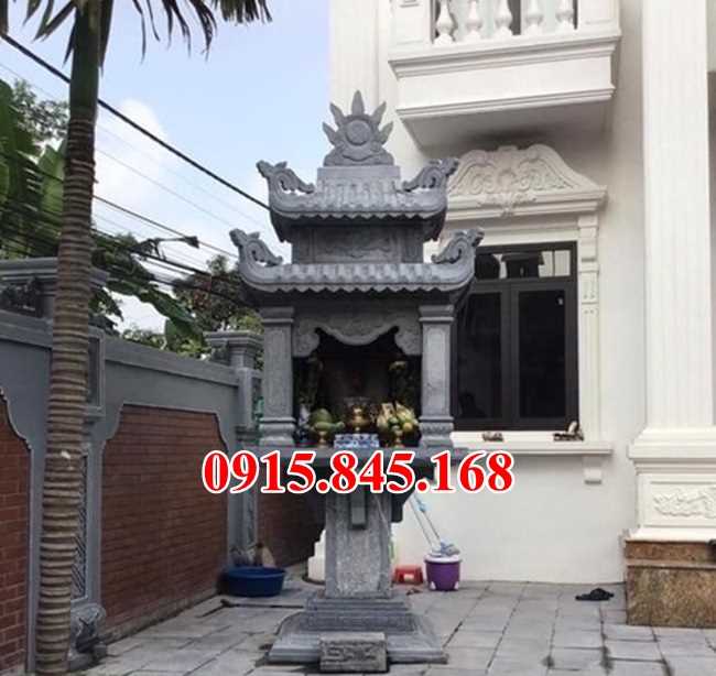 Thiết kế cây hương thờ bằng đá nguyên khối Hoà Bình