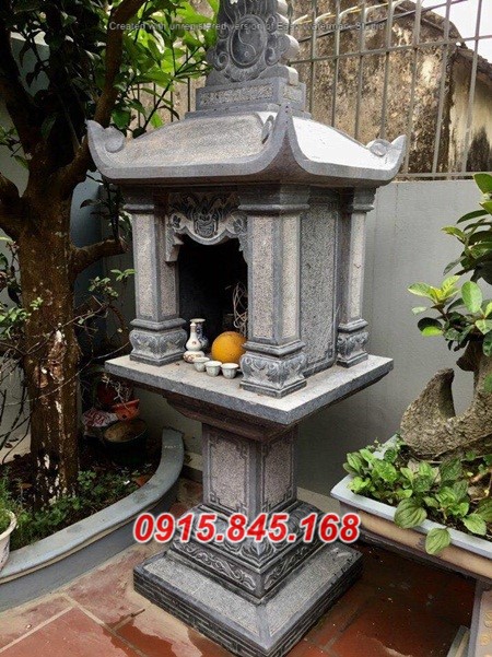 Mẫu 919 miếu thờ bằng đá đẹp bán bắc kạn am củng kỳ đài cây hương