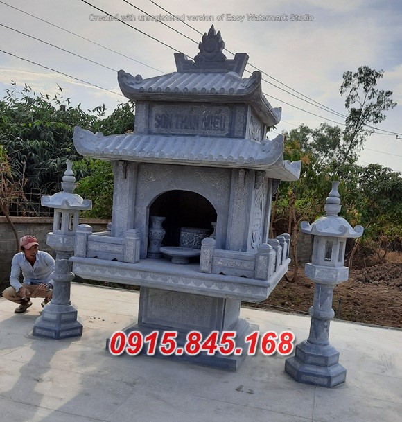 Mẫu 919 miếu thờ bằng đá đẹp bán bắc kạn am củng kỳ đài cây hương
