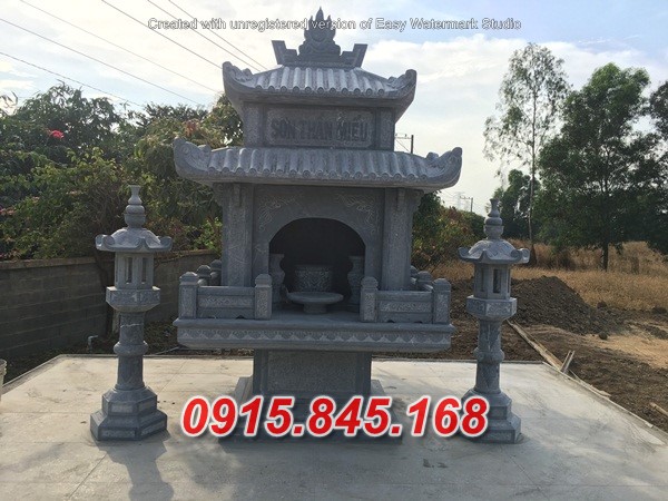 Mẫu 919 miếu thờ bằng đá đẹp bán bắc kạn am củng kỳ đài cây hương